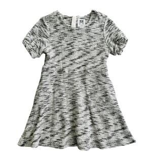 Milly Minis Girls Tweed Party Dress Size 10 Black White Party Holiday